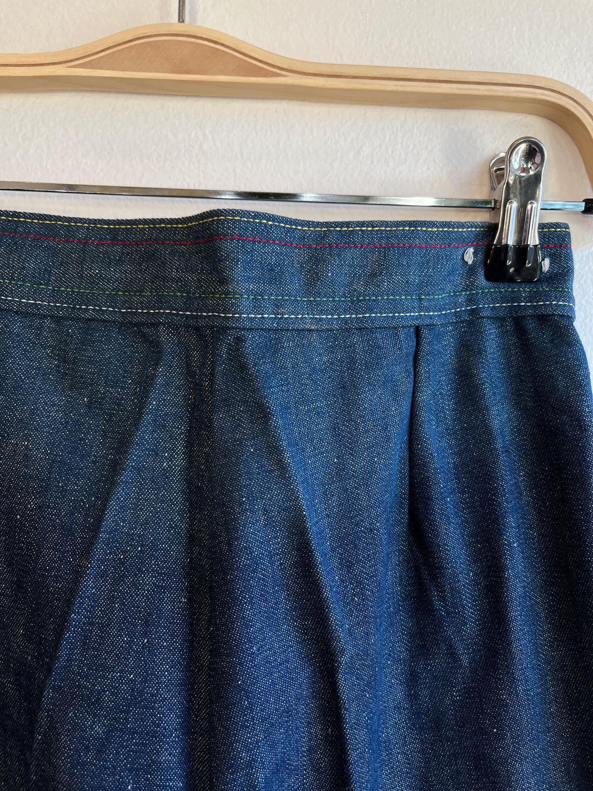Vintage 1970’s Embroidered Denim Bell Bottom Jeans - La Lovely Vintage 