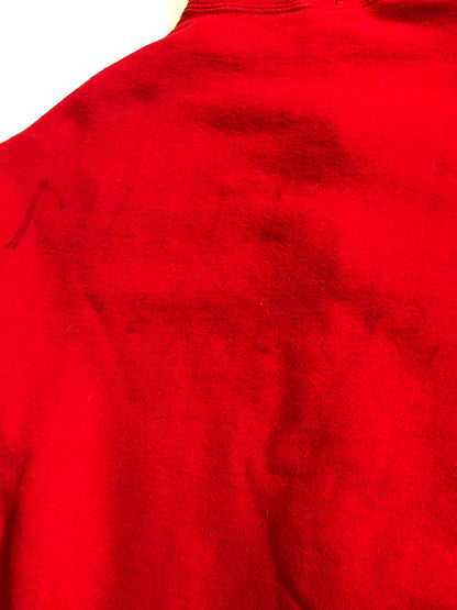Vintage 1960’s Red Zip-Up Hooded Sweatshirt - La Lovely Vintage 