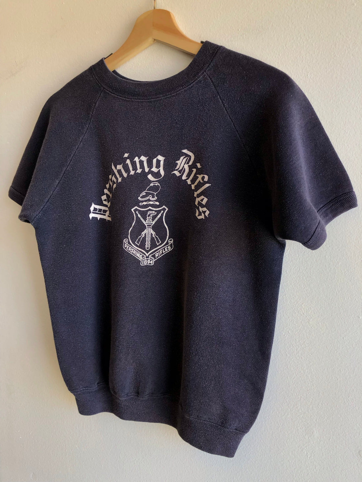 Vintage 1960’s Pershing Rifles Short Sleeve Sweatshirt - La Lovely Vintage 