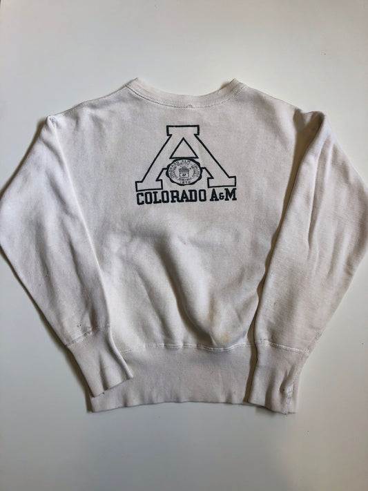 Vintage 1950’s/1960’s Colorado A&M Champion Running Tag Sweatshirt - La Lovely Vintage 
