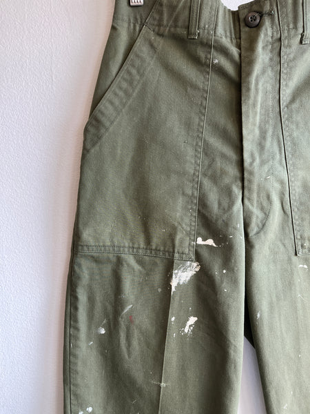 Vintage 1980’s OG-507 Paint Splattered Fatigue Pants
