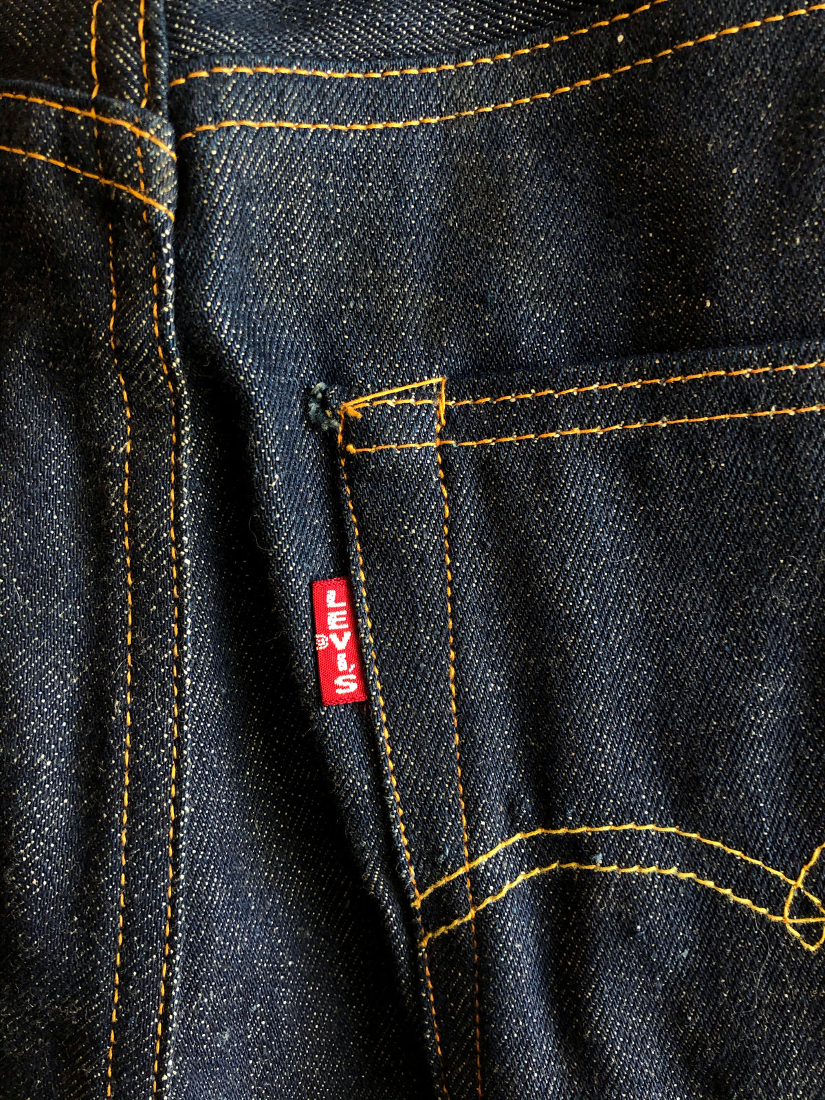 Vintage 1950s Levi's “Big E” Hidden Rivet 701 Deadstock Denim Jeans - La Lovely Vintage 