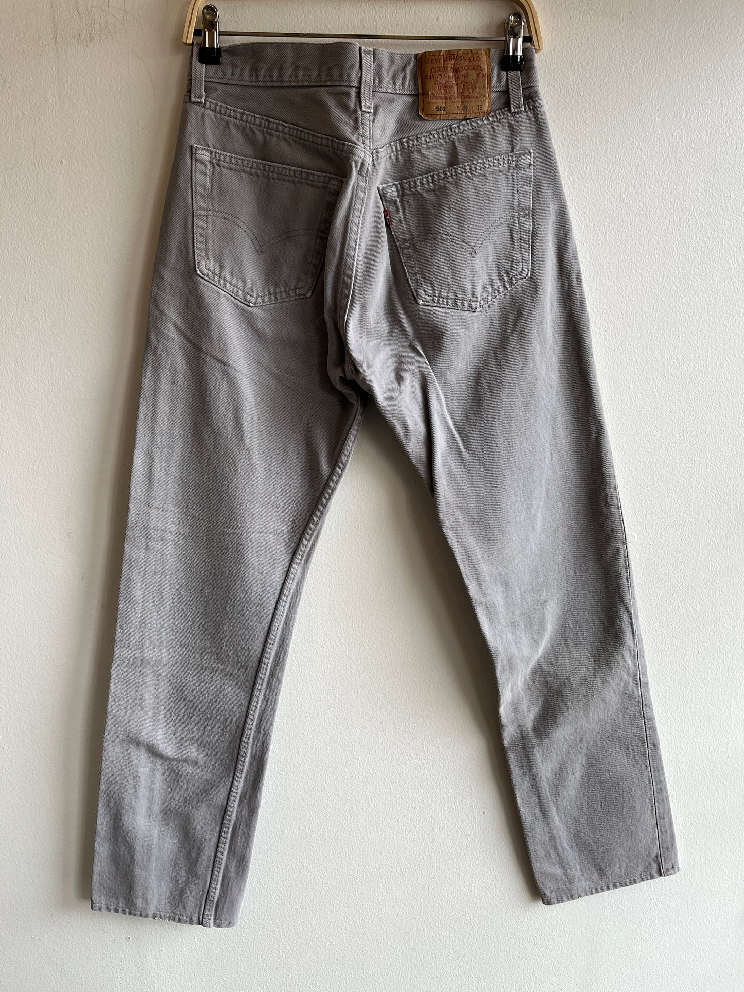 Vintage 1990’s Levi’s 501 Grey Denim Jeans