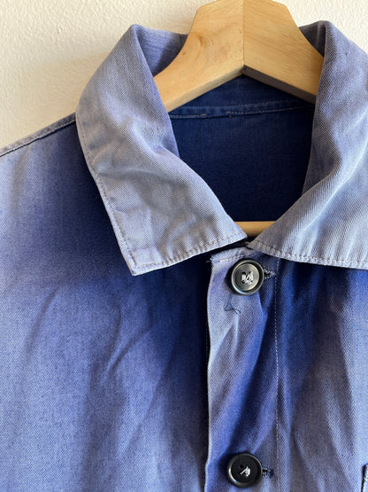 Vintage 1960’s Sun-Faded French Chore Coat - La Lovely Vintage 