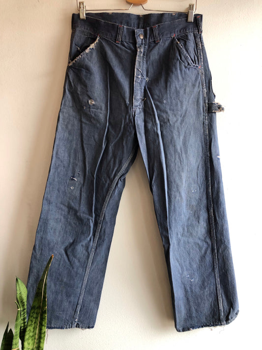 Vintage 1950/60’s Dark Denim PowrHouse Work Jeans - La Lovely Vintage 