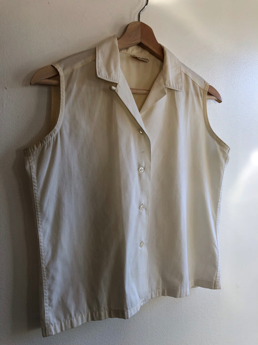 Vintage 1950’s Sheer Sleeveless Blouse - La Lovely Vintage 