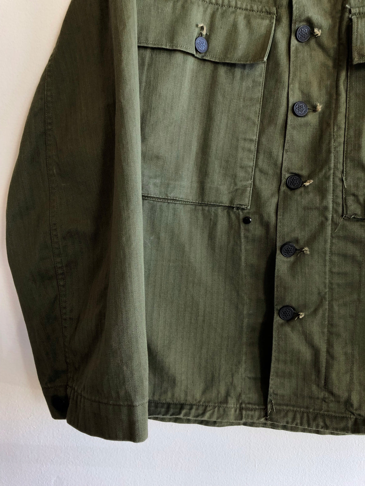 Vintage 1940/50’s U.S. Army HBT 13-Star Button Up Shirt - La Lovely Vintage 