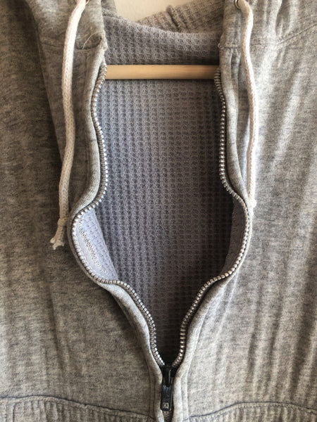 Vintage 1960’s Thermal Lined Hooded Zip-Up Sweatshirt