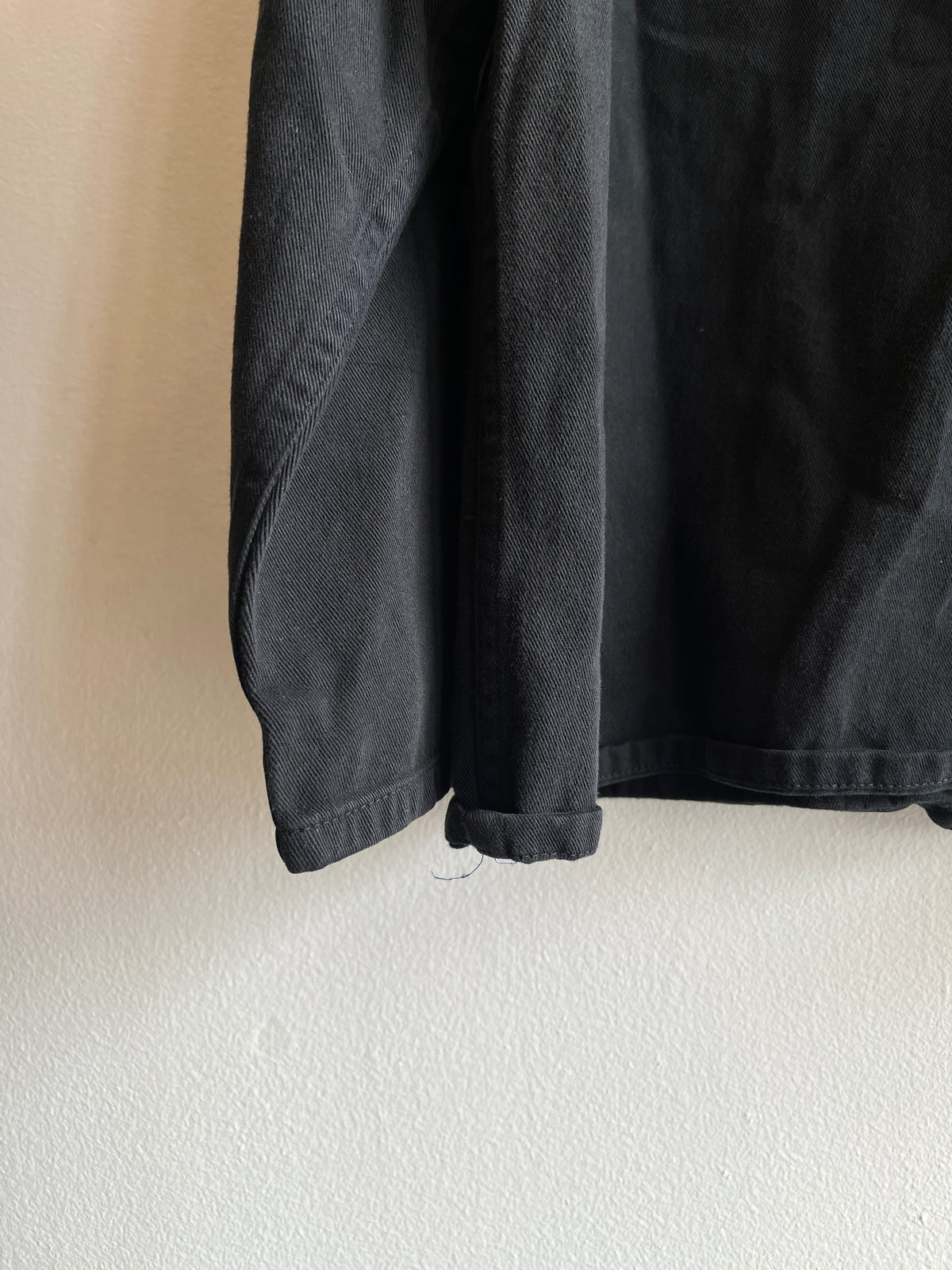 Vintage 1970/80’s Black French Chore Coat - La Lovely Vintage 
