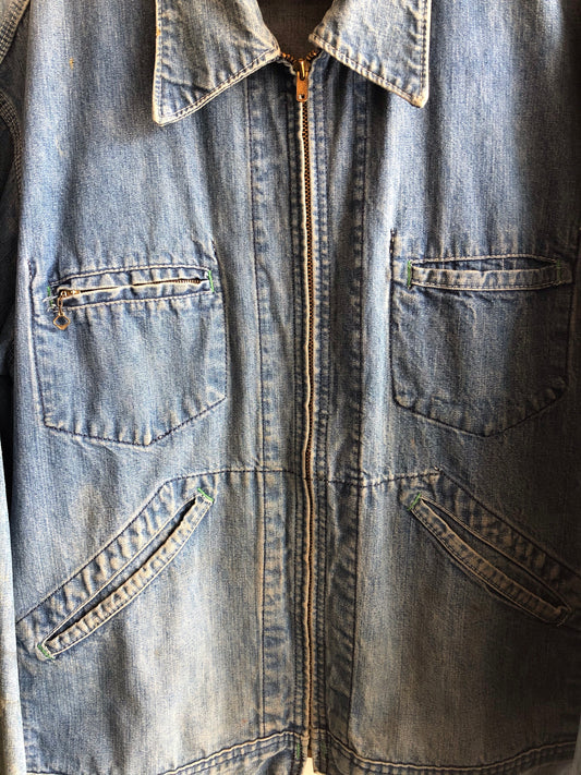 Vintage 1960’s OshKosh Denim Work Jacket - La Lovely Vintage 