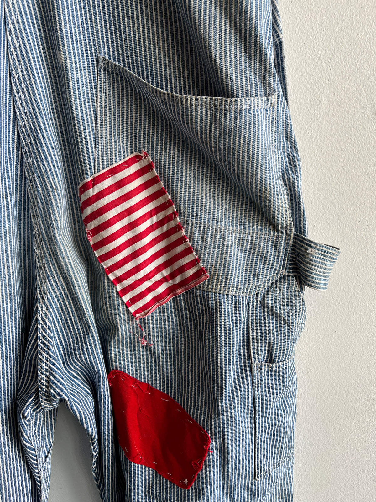 Vintage 1940/50’s Hercules Hickory Stripe Denim Clown Overalls