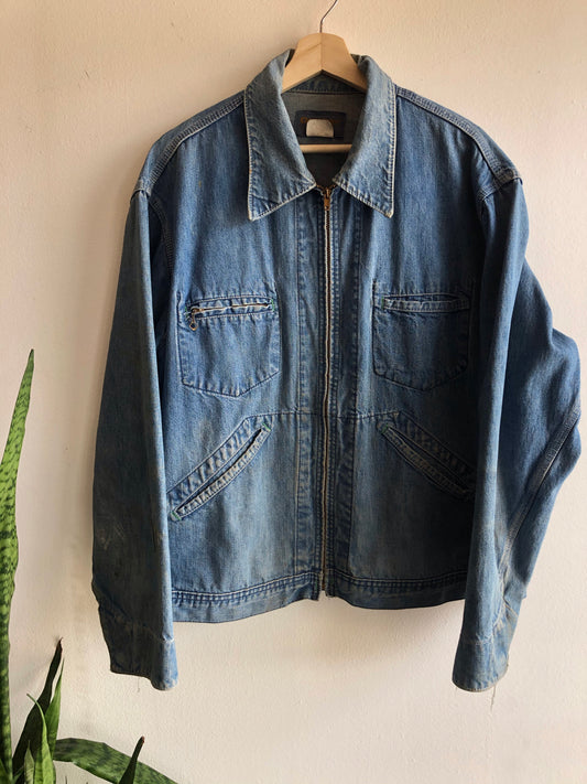 Vintage 1960’s OshKosh Denim Work Jacket - La Lovely Vintage 