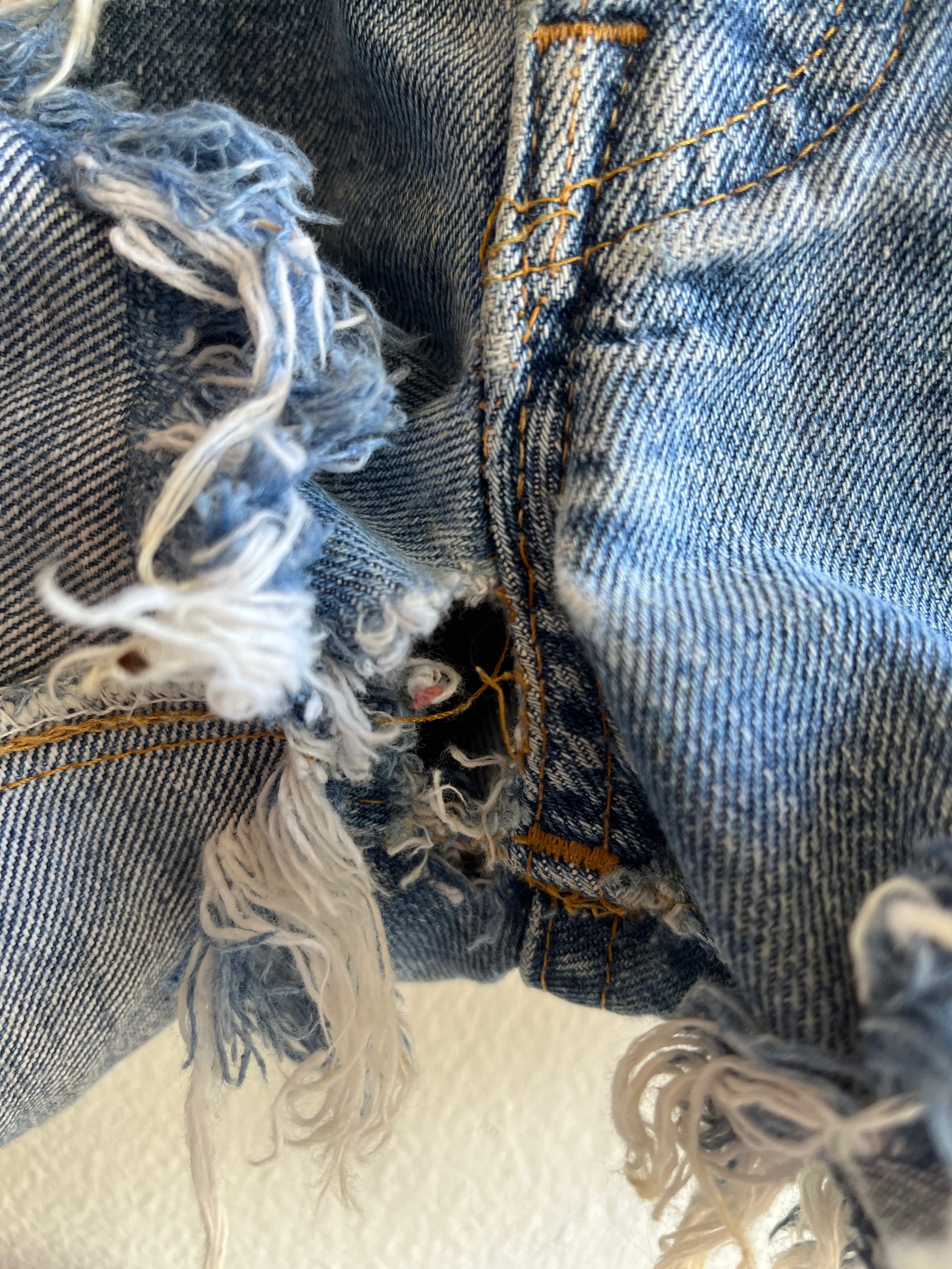 Vintage 1960’s Levi’s “Big E” 501 Selvedge Denim Shorts - La Lovely Vintage 