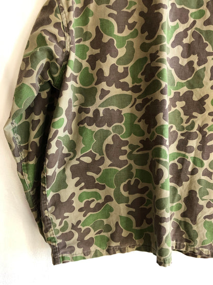 Vintage 1960’s Duck Camo Hunting Chore Coat - La Lovely Vintage 
