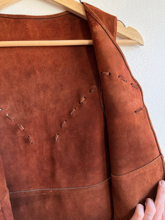 Vintage 1970’s Fringe Suede Vest