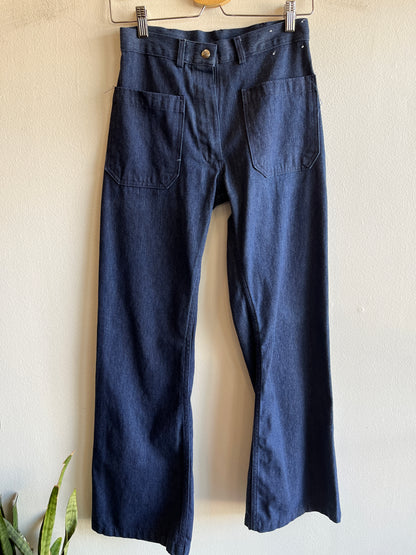 Vintage 1970's Seafarer Flared Denim Jeans