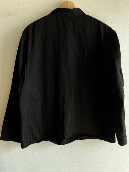 Vintage 1970’s Black HBT French Chore Coat - La Lovely Vintage 
