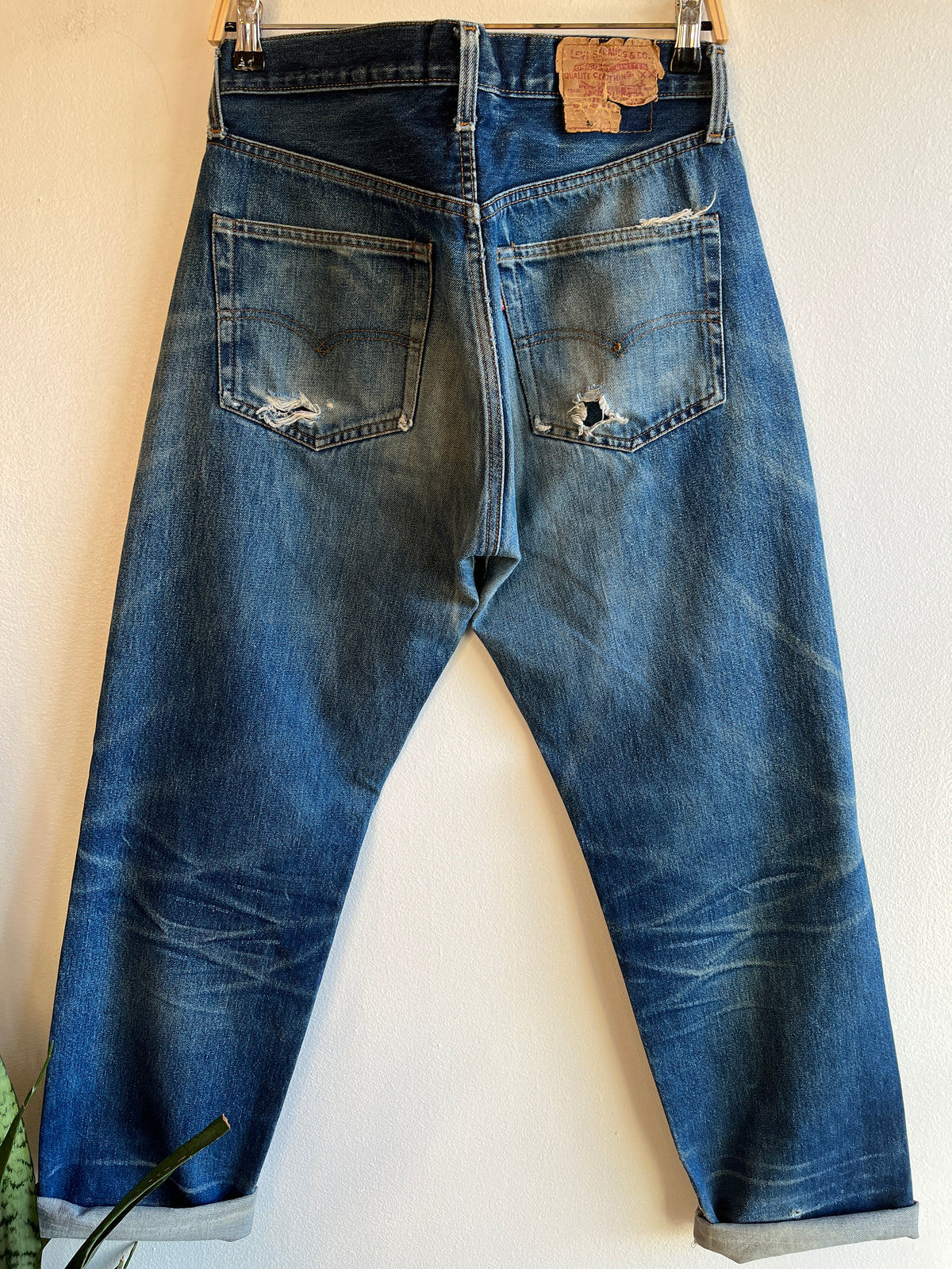 Vintage 1980’s Levi’s 501 “Big E Repro” Selvedge Denim Jeans