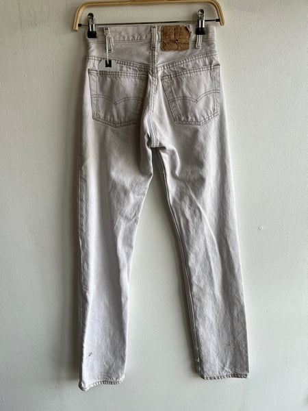 Vintage 1980’s Levi’s 501 Off-White Denim Jeans