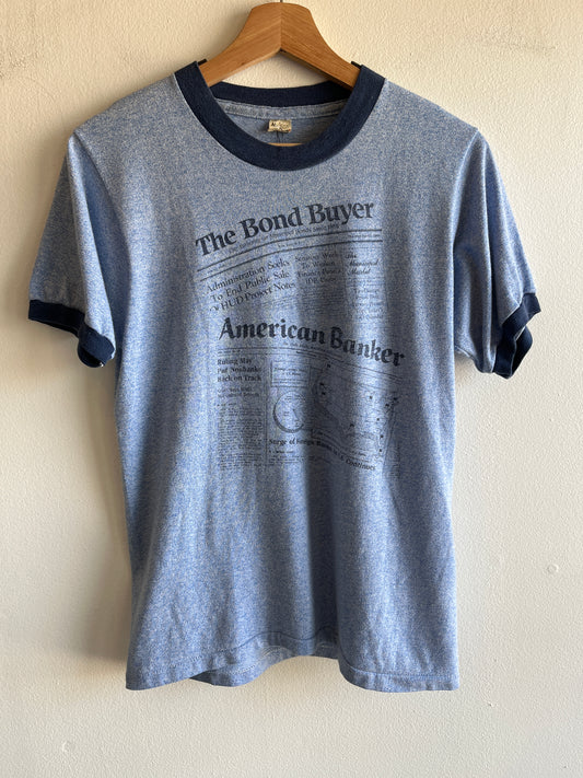 Vintage 1980’s Bond Buyer Ringer T-Shirt - La Lovely Vintage 