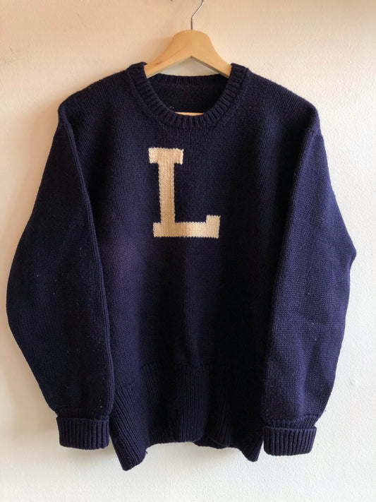 Vintage 1940’s  Lewis and Clark Varsity Sweater - La Lovely Vintage 