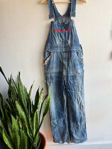 Vintage 1940/50’s Sanforized Zip-Pouch Denim Overalls