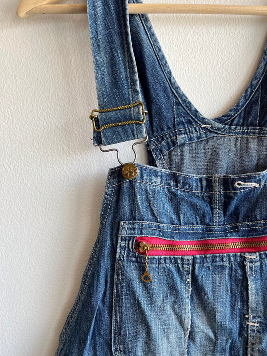 Vintage 1940/50’s Sanforized Zip-Pouch Denim Overalls