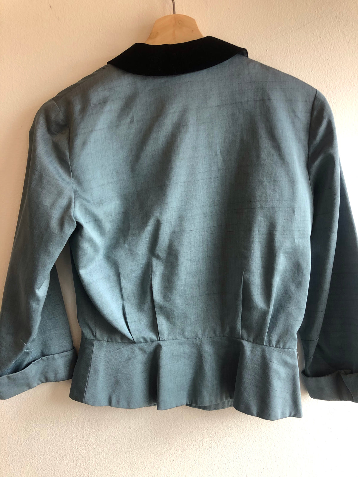 Vintage 1950’s Loop-Collar Pleated Blouse - La Lovely Vintage 