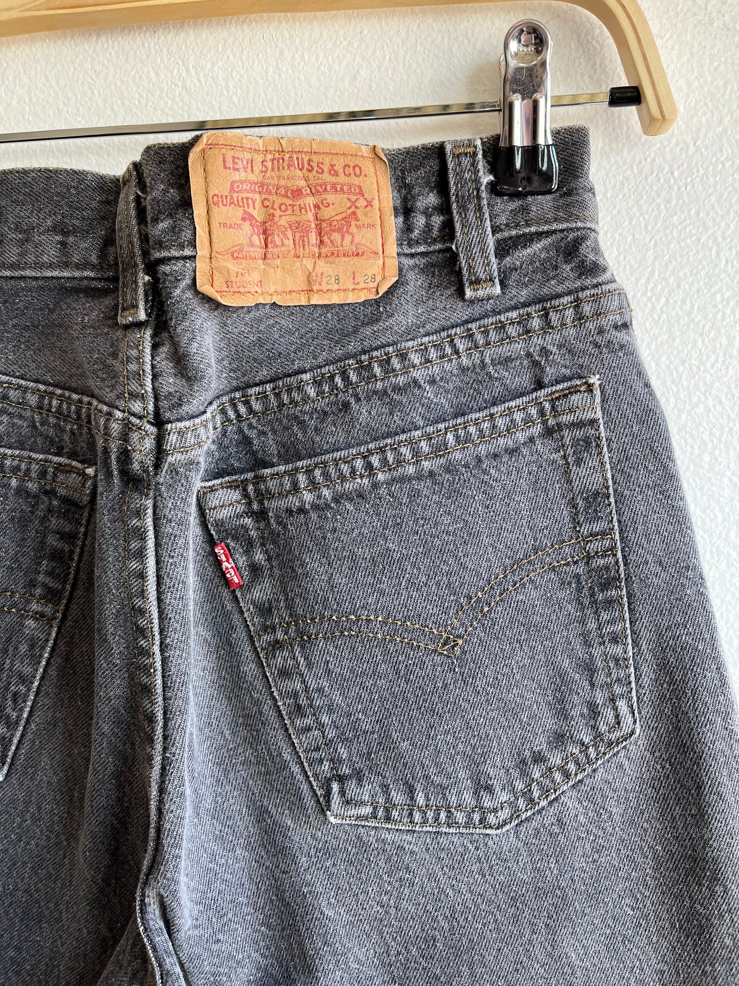Vintage 1980’s Levi’s 701 Black Denim Jeans - La Lovely Vintage 
