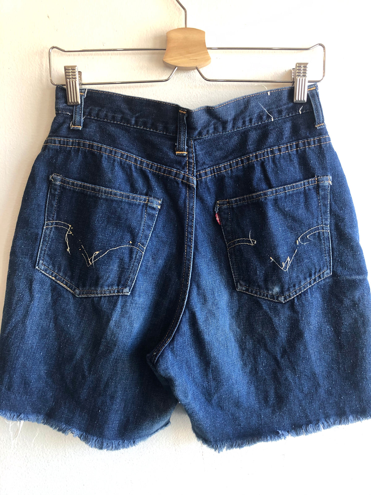 Vintage 1950s Levi's “Big E” Hidden Rivet 701 Denim Shorts - La Lovely Vintage 