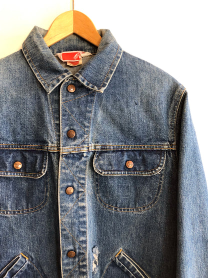 Vintage 1970’s GWG D-Pocket Denim Trucker Jacket - La Lovely Vintage 