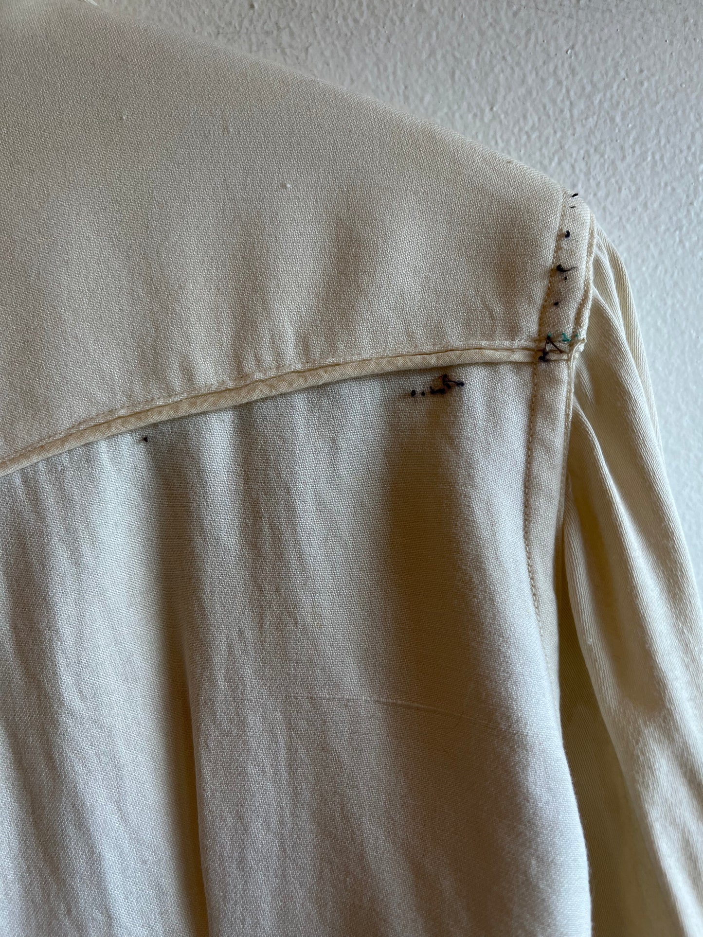 Vintage 1940’s Two-Tone Gabardine Western Pearl Snap Shirt