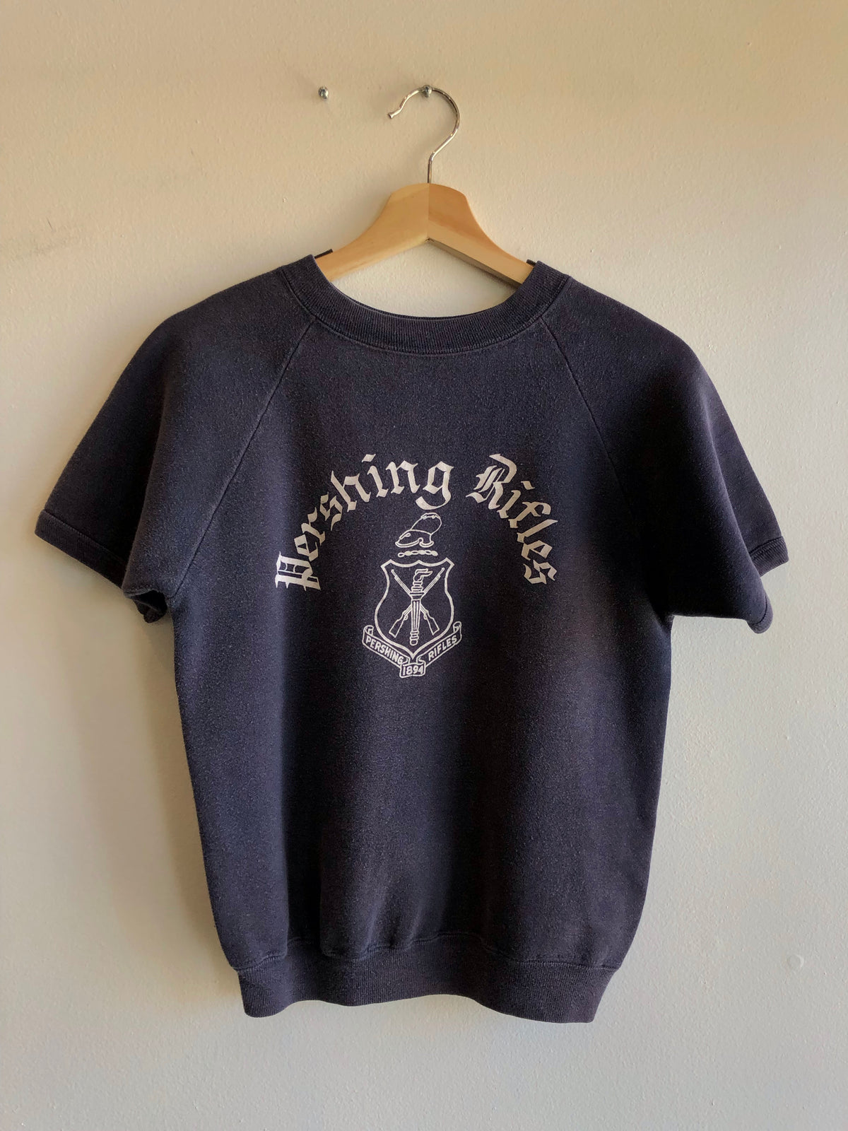Vintage 1960’s Pershing Rifles Short Sleeve Sweatshirt - La Lovely Vintage 