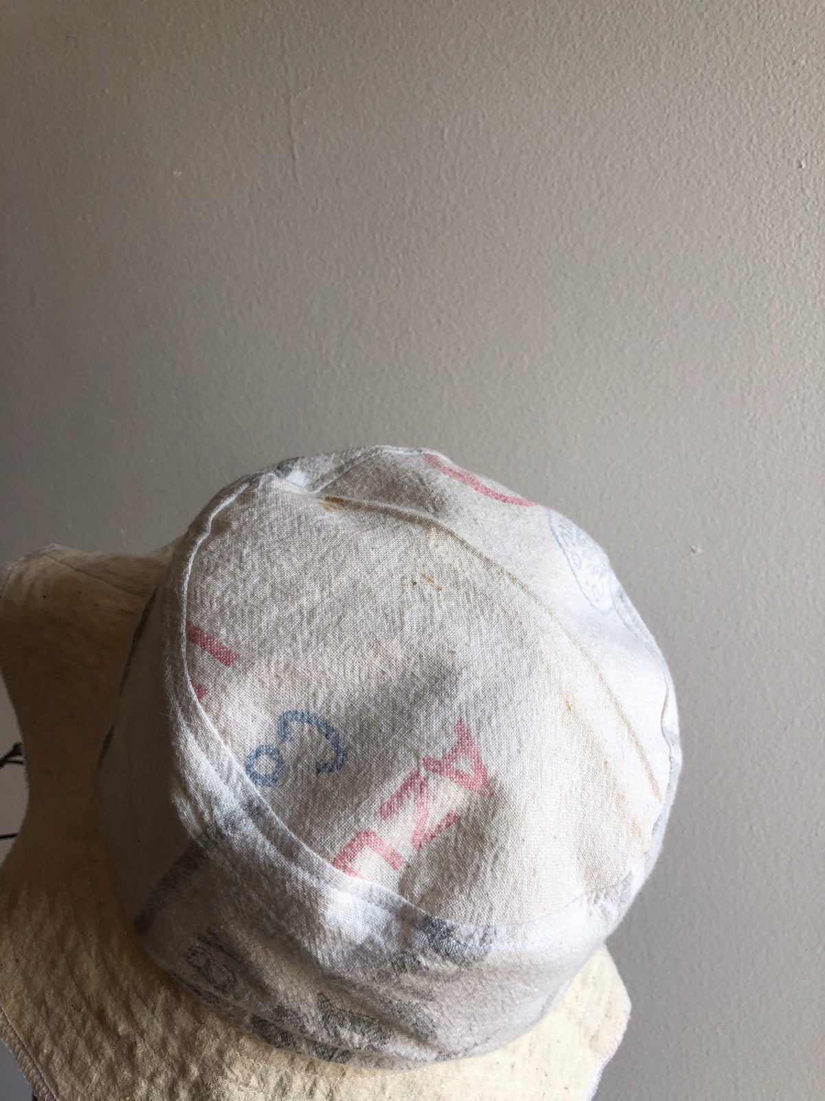 Vintage Feed Sack Custom DDV Bucket Hat - La Lovely Vintage 