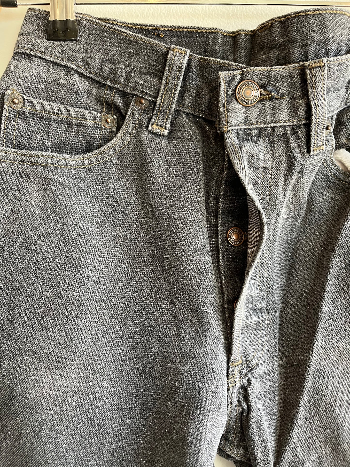 Vintage 1980’s Levi’s 501 Black Denim Jeans - La Lovely Vintage 