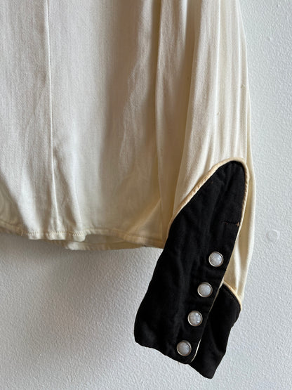 Vintage 1940’s Two-Tone Gabardine Western Pearl Snap Shirt