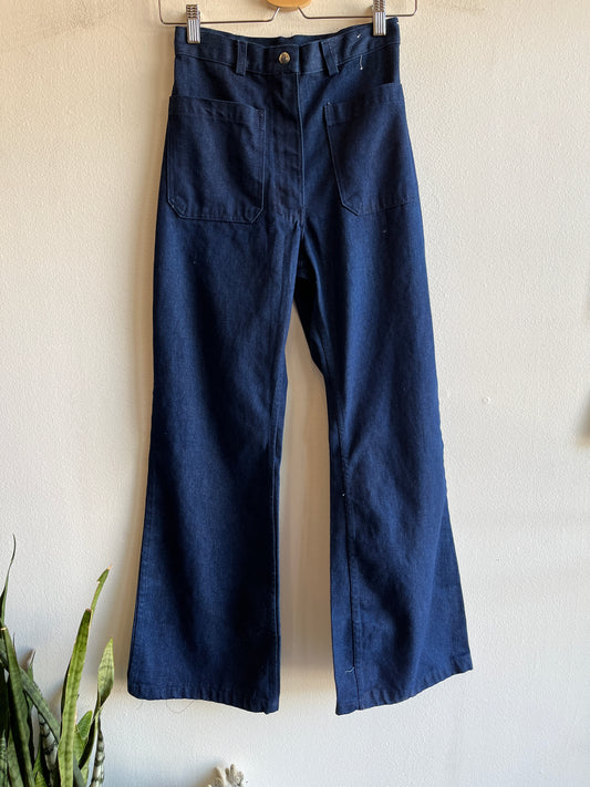 Vintage 1970's Seafarer Flared Denim Jeans