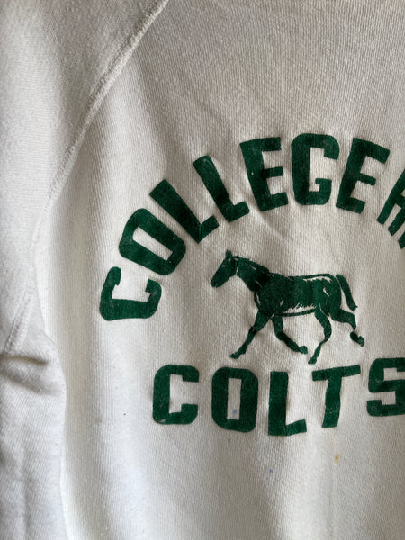 Vintage 1950/60’s “College High Colts” Shortsleeve Sweatshirt