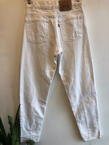 Vintage 1990’s White Levi’s 550 Denim Jeans