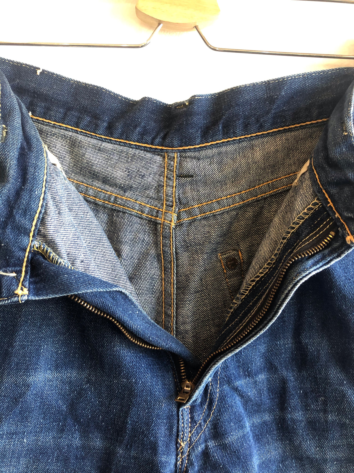 Vintage 1950s Levi's “Big E” Hidden Rivet 701 Denim Shorts - La Lovely Vintage 