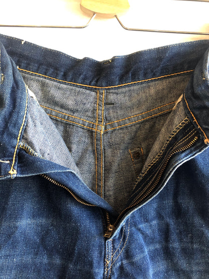 Vintage 1950s Levi's “Big E” Hidden Rivet 701 Denim Shorts - La Lovely Vintage 