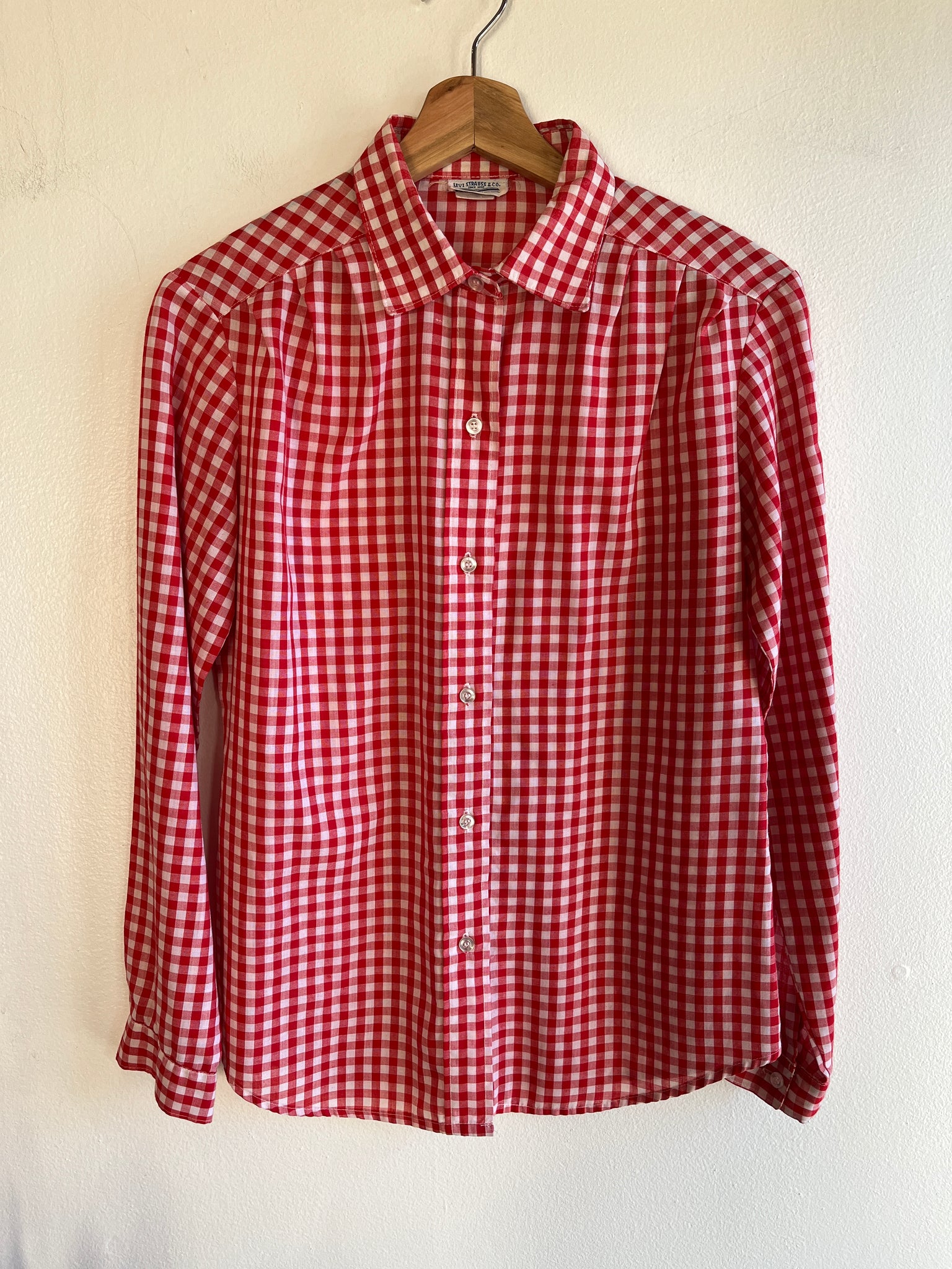 Vintage 1970’s Levi’s Gingham Button-Up Shirt
