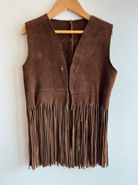 Vintage 1970’s Fringe Suede Vest - La Lovely Vintage 