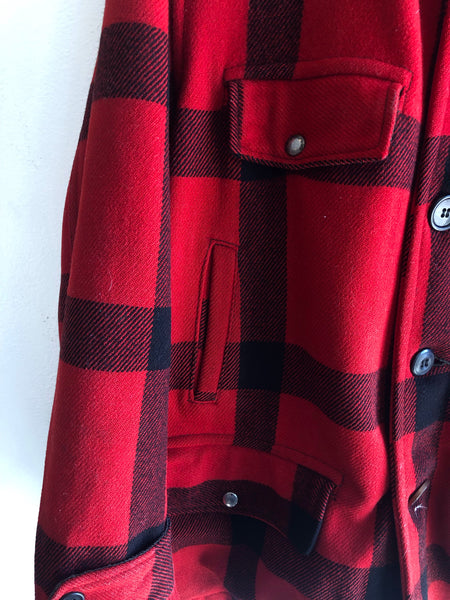 Vintage 1940’s Carter’s Plaid Wool Hunting Mackinaw Jacket