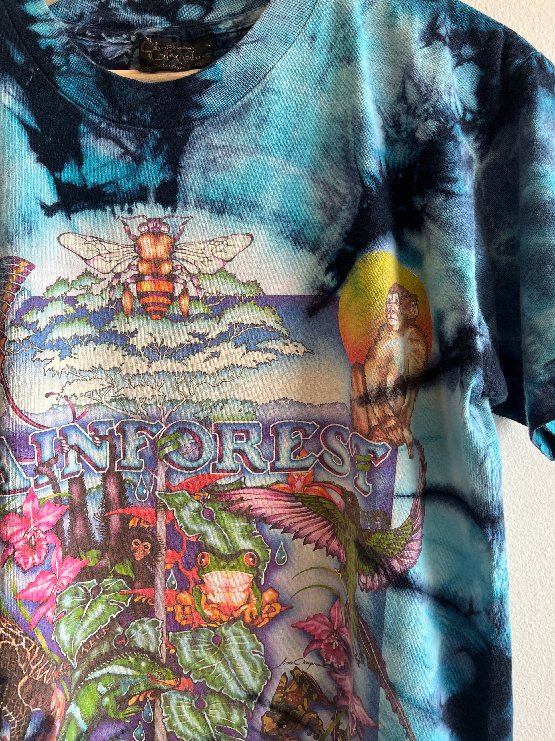 Vintage 1990’s Rainforest Tie-Dye T-Shirt - La Lovely Vintage 