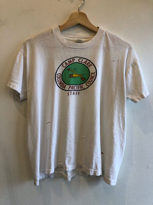 Vintage 1950’s Boy Scouts Camp Staff Thrashed T-Shirt