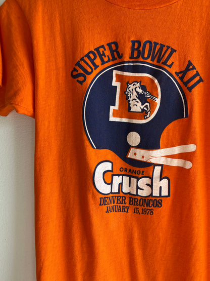 Vintage 1978 Denver Broncos “Orange Crush” Super Bowl T-Shirt - La Lovely Vintage 