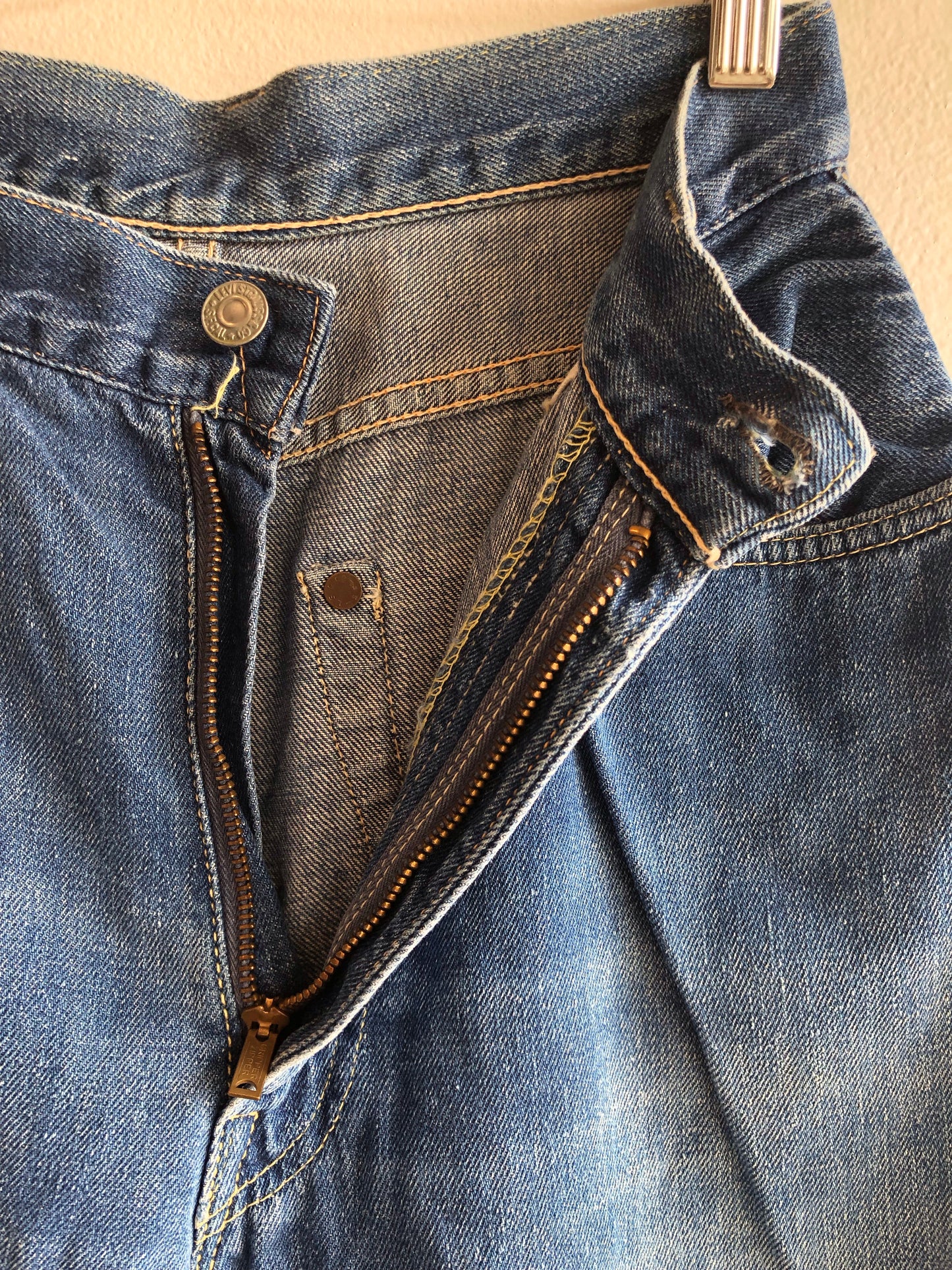 Vintage 1950’s Levi’s “Big E” 701 Hidden Rivet Denim Jeans - La Lovely Vintage 