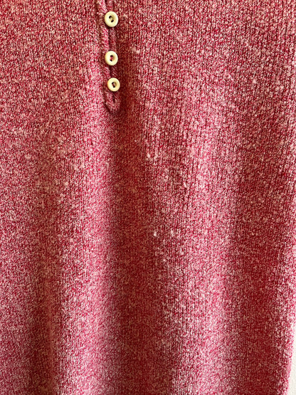 Vintage 1930’s Red “Salt and Pepper” Knit Sweater