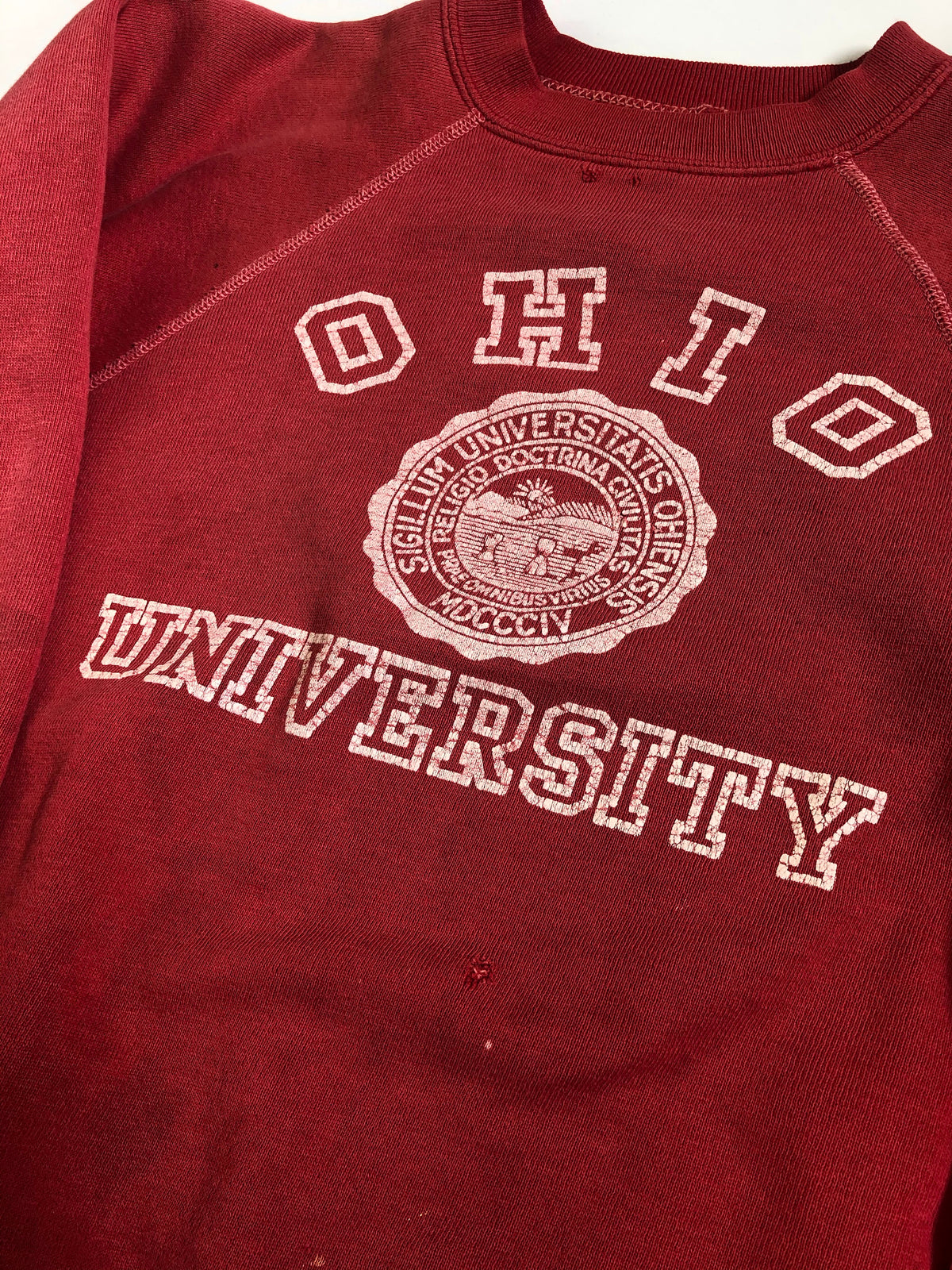 Vintage Sun-Faded 1960’s Ohio University Sweatshirt - La Lovely Vintage 